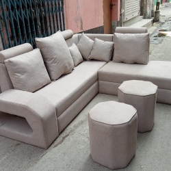 L shape sofa set interior